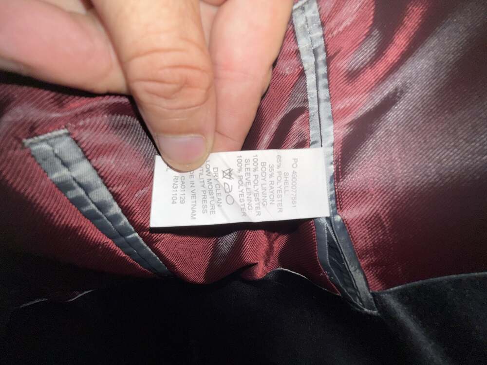 Madison Black Suit Jacket with Red Lining - Picture 5 of 5
